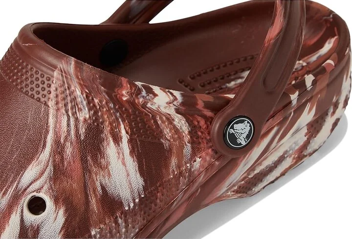 Crocs Classic Marbled Tie-Dye Clog Clog Shoes Dark Clay/Multi : Men's 5 - Women's 7 Medium, Synthetic - Image 7