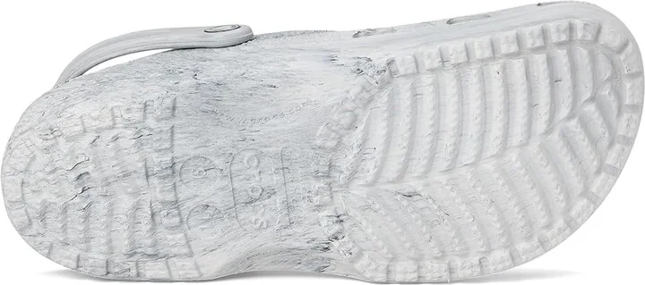 Crocs Classic Marbled Tie-Dye Clog Clog Shoes Grey Swirl : Men's 12 - Women's 14 Medium, Synthetic - Image 3