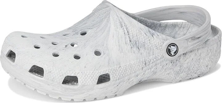 Crocs Classic Marbled Tie-Dye Clog Clog Shoes Grey Swirl : Men's 12 - Women's 14 Medium, Synthetic - Image 5