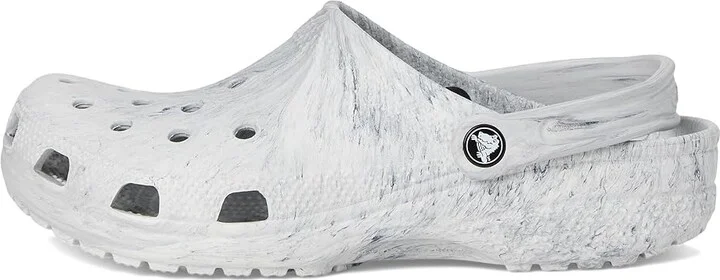 Crocs Classic Marbled Tie-Dye Clog Clog Shoes Grey Swirl : Men's 12 - Women's 14 Medium, Synthetic - Image 6