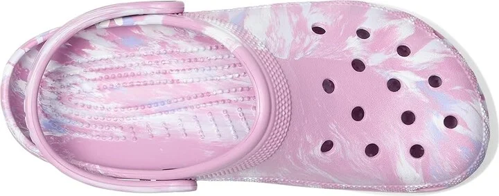 Crocs Classic Marbled Tie-Dye Clog Clog Shoes Hydrangea/Multi : Men's 5 - Women's 7 Medium, Synthetic - Image 2