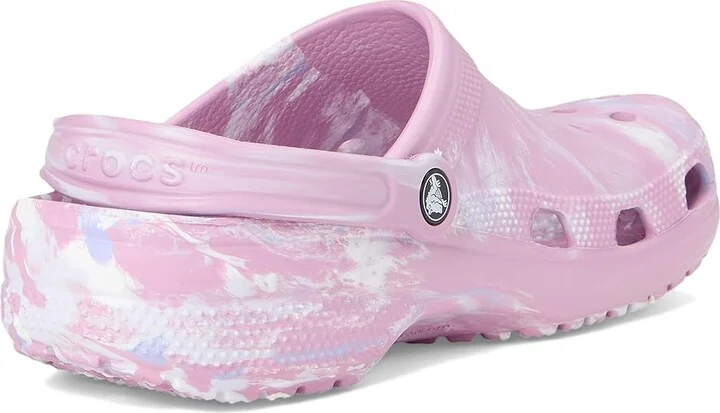 Crocs Classic Marbled Tie-Dye Clog Clog Shoes Hydrangea/Multi : Men's 5 - Women's 7 Medium, Synthetic - Image 4