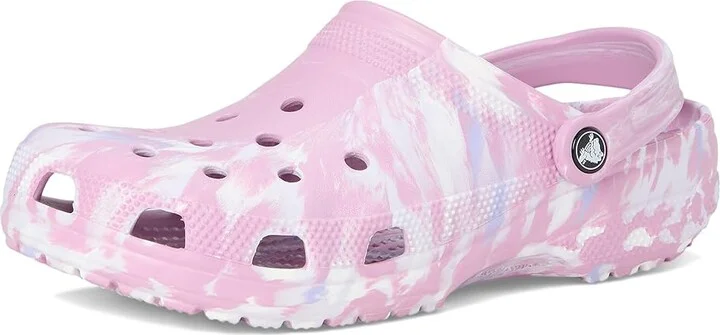 Crocs Classic Marbled Tie-Dye Clog Clog Shoes Hydrangea/Multi : Men's 5 - Women's 7 Medium, Synthetic - Image 5