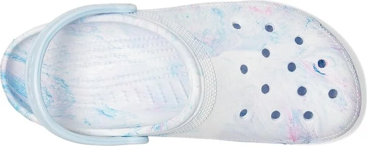 Crocs Classic Marbled Tie-Dye Clog Clog Shoes Oxygen Swirl : Men's 13 - Women's 15 Medium, Synthetic - Image 2