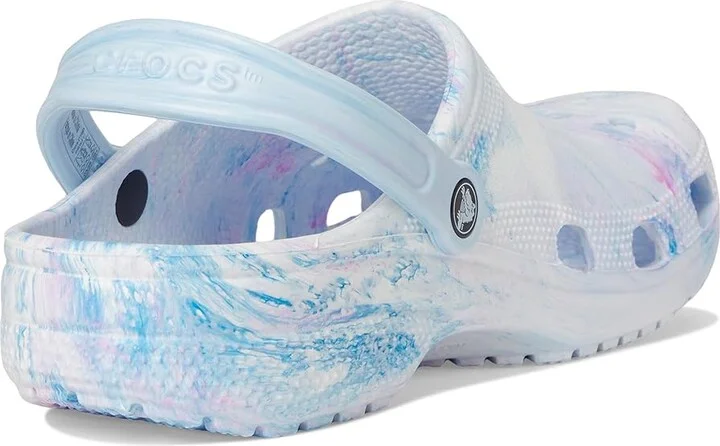 Crocs Classic Marbled Tie-Dye Clog Clog Shoes Oxygen Swirl : Men's 13 - Women's 15 Medium, Synthetic - Image 4