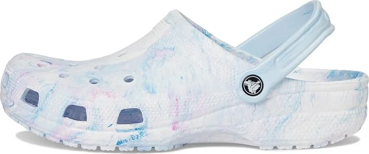 Crocs Classic Marbled Tie-Dye Clog Clog Shoes Oxygen Swirl : Men's 13 - Women's 15 Medium, Synthetic - Image 6