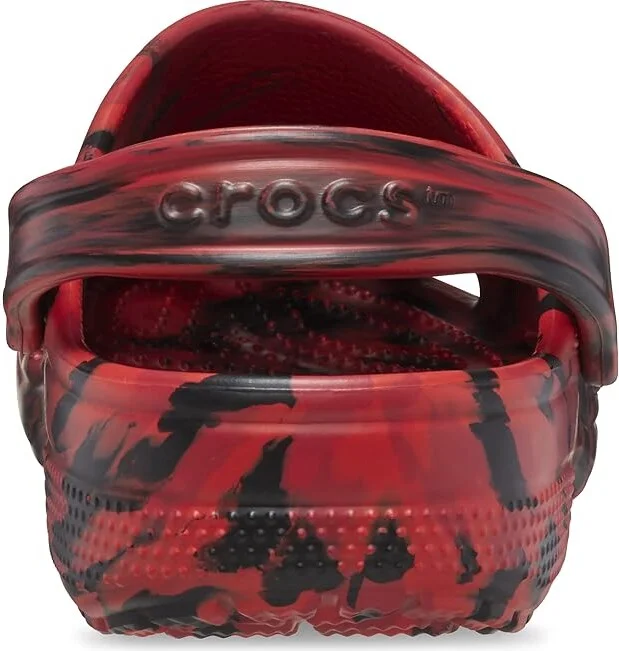 Crocs Classic Marbled Tie-Dye Clog Clog Shoes Pepper/Black : Men's 13 - Women's 15 Medium, Synthetic - Image 4