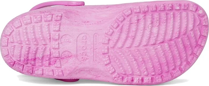 Crocs Classic Marbled Tie-Dye Clog Clog Shoes Pink Swirl : Men's 6 - Women's 8 Medium, Synthetic - Image 3