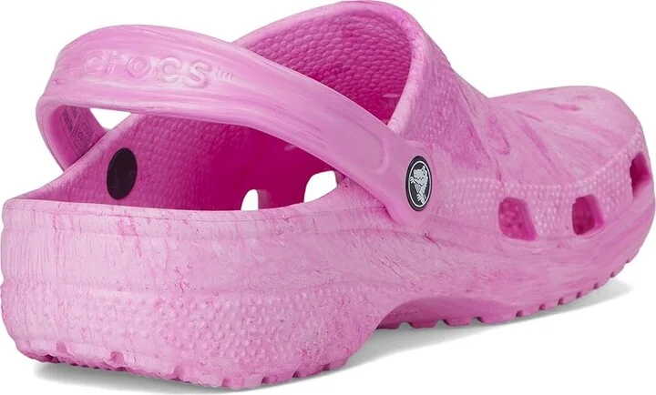 Crocs Classic Marbled Tie-Dye Clog Clog Shoes Pink Swirl : Men's 6 - Women's 8 Medium, Synthetic - Image 4