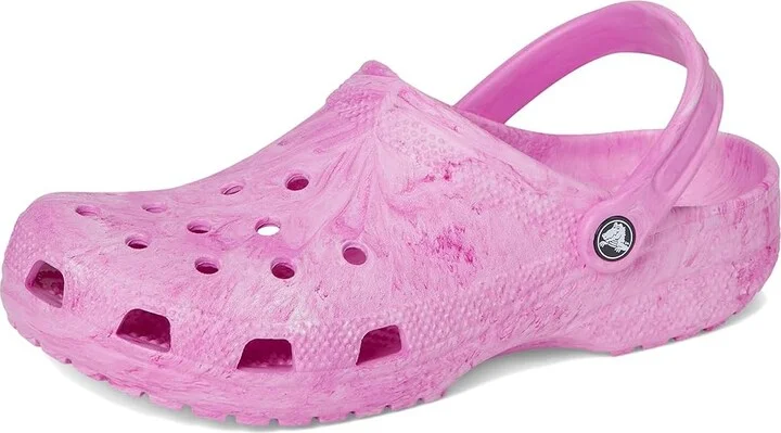 Crocs Classic Marbled Tie-Dye Clog Clog Shoes Pink Swirl : Men's 6 - Women's 8 Medium, Synthetic - Image 5