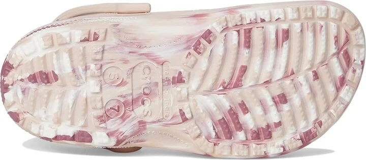 Crocs Classic Marbled Tie-Dye Clog Clog Shoes Quartz/Multi : Men's 2 - Women's 4 Medium, Synthetic - Image 3
