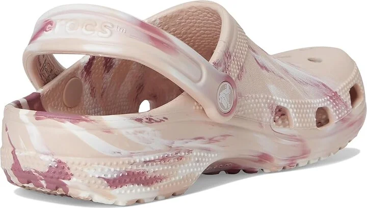 Crocs Classic Marbled Tie-Dye Clog Clog Shoes Quartz/Multi : Men's 2 - Women's 4 Medium, Synthetic - Image 4