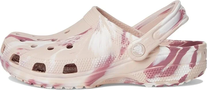 Crocs Classic Marbled Tie-Dye Clog Clog Shoes Quartz/Multi : Men's 2 - Women's 4 Medium, Synthetic - Image 6