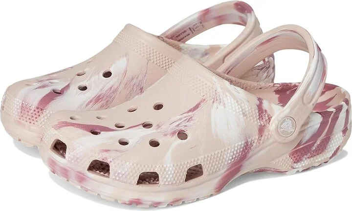 Crocs Classic Marbled Tie-Dye Clog Clog Shoes Quartz/Multi : Men's 2 - Women's 4 Medium, Synthetic