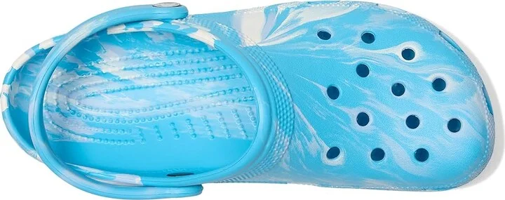 Crocs Classic Marbled Tie-Dye Clog Clog Shoes Tinted Glass/Multi : Men's 6 - Women's 8 Medium, Synthetic - Image 2