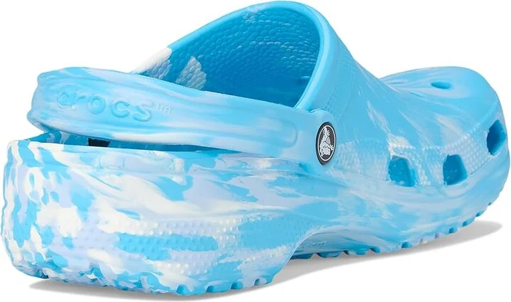 Crocs Classic Marbled Tie-Dye Clog Clog Shoes Tinted Glass/Multi : Men's 6 - Women's 8 Medium, Synthetic - Image 4