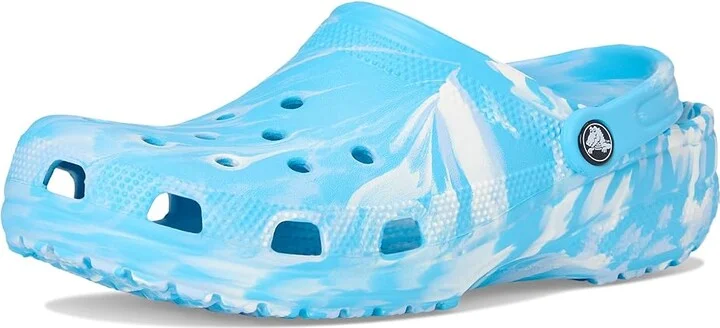 Crocs Classic Marbled Tie-Dye Clog Clog Shoes Tinted Glass/Multi : Men's 6 - Women's 8 Medium, Synthetic - Image 5