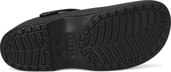 Crocs Classic Mary Jane Clogs Slippers Black Glitter : Men's 7 - Women's 9 Medium, EVA - Image 3