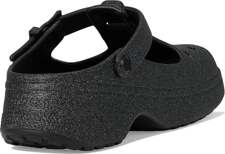 Crocs Classic Mary Jane Clogs Slippers Black Glitter : Men's 7 - Women's 9 Medium, EVA - Image 4