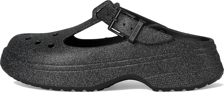 Crocs Classic Mary Jane Clogs Slippers Black Glitter : Men's 7 - Women's 9 Medium, EVA - Image 6