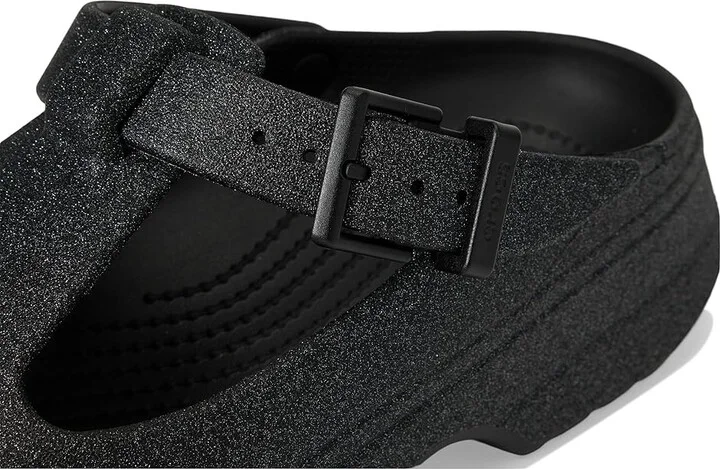 Crocs Classic Mary Jane Clogs Slippers Black Glitter : Men's 7 - Women's 9 Medium, EVA - Image 7