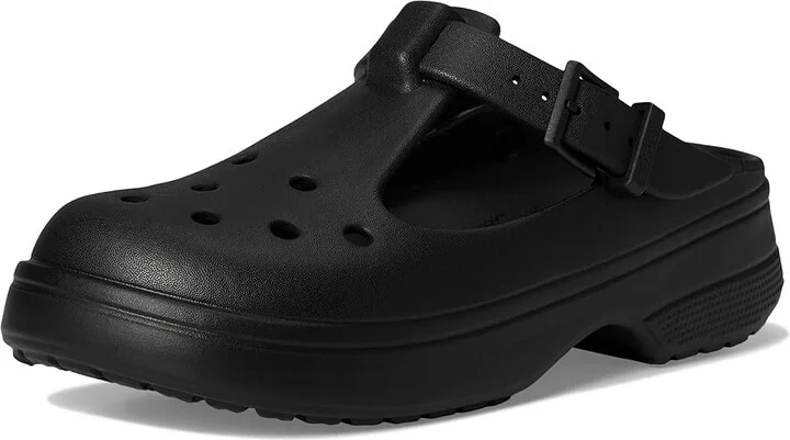 Crocs Classic Mary Jane Clogs Slippers Black : Men's 2 - Women's 4 Medium, EVA - Image 5