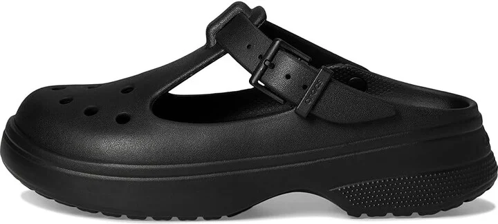 Crocs Classic Mary Jane Clogs Slippers Black : Men's 2 - Women's 4 Medium, EVA - Image 6