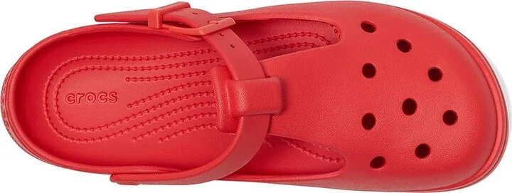 Crocs Classic Mary Jane Clogs Slippers Cherry Red : Men's 2 - Women's 4 Medium, EVA - Image 2