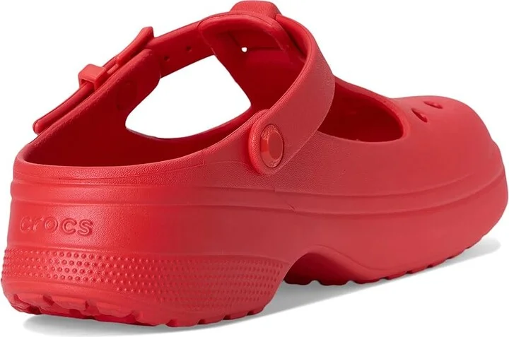 Crocs Classic Mary Jane Clogs Slippers Cherry Red : Men's 2 - Women's 4 Medium, EVA - Image 4