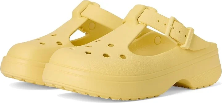 Crocs Classic Mary Jane Clogs Slippers Daylily : Men's 3 - Women's 5 Medium, EVA
