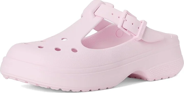 Crocs Classic Mary Jane Clogs Slippers Pink Milk : Men's 4 - Women's 6 Medium, EVA - Image 5
