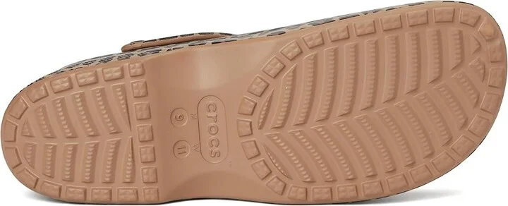 Crocs Classic Mary Jane Clogs Slippers Sepia/Leopard : Men's 7 - Women's 9 Medium, EVA - Image 3