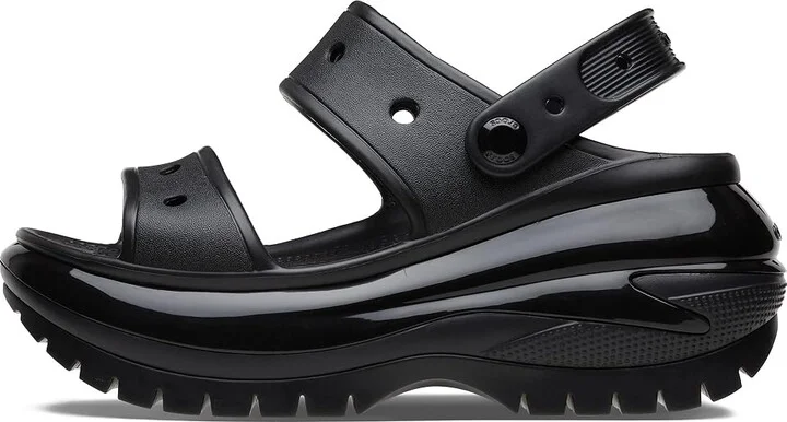 Crocs Classic Mega Crush Sandal Shoes Black : Men's 10 - Women's 12 Medium, Synthetic - Image 5