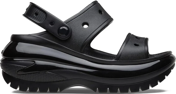Crocs Classic Mega Crush Sandal Shoes Black : Men's 10 - Women's 12 Medium, Synthetic - Image 6