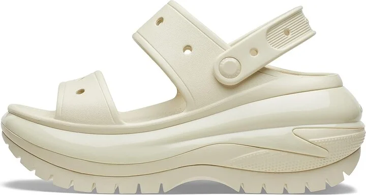 Crocs Classic Mega Crush Sandal Shoes Bone : Men's 10 - Women's 12 Medium, Synthetic - Image 5