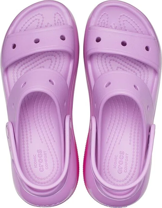 Crocs Classic Mega Crush Sandal Shoes Bubble : Men's 5 - Women's 7 Medium, Synthetic - Image 2