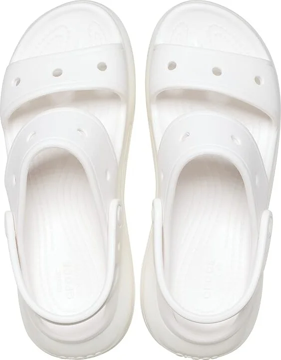 Crocs Classic Mega Crush Sandal Shoes White : Men's 7 - Women's 9 Medium, Synthetic - Image 2