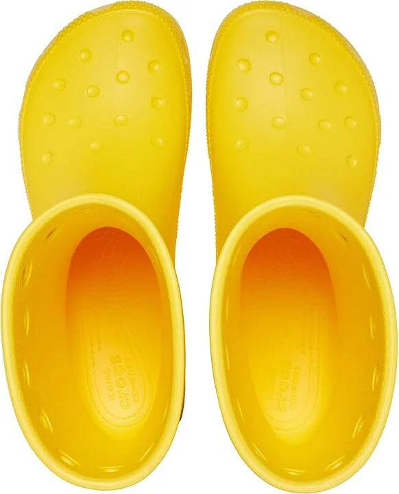 Crocs Classic Rain Boot Shoes Sunflower : Men's 2 - Women's 4 Medium - Image 2