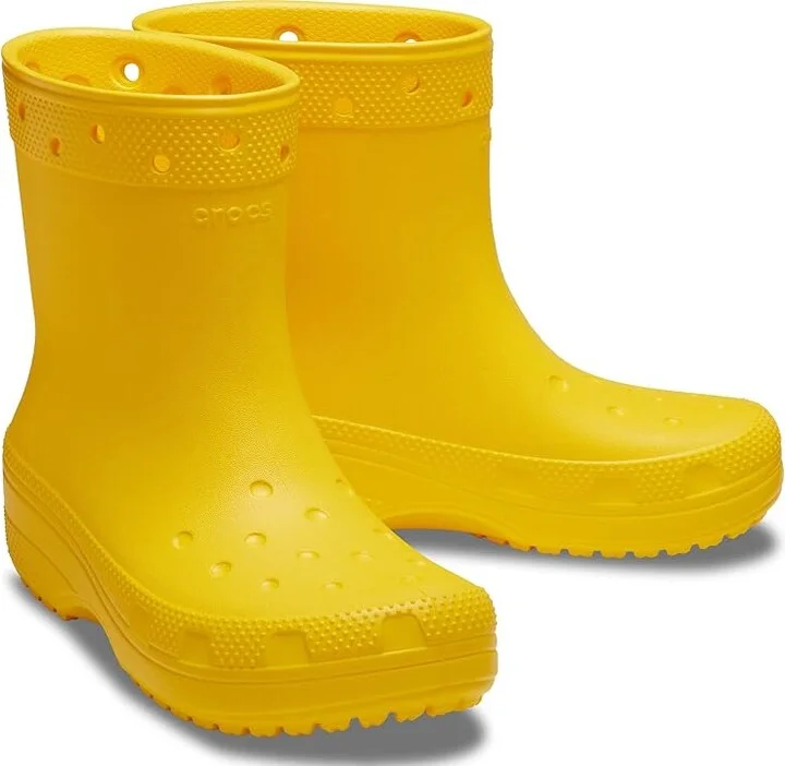 Crocs Classic Rain Boot Shoes Sunflower : Men's 2 - Women's 4 Medium