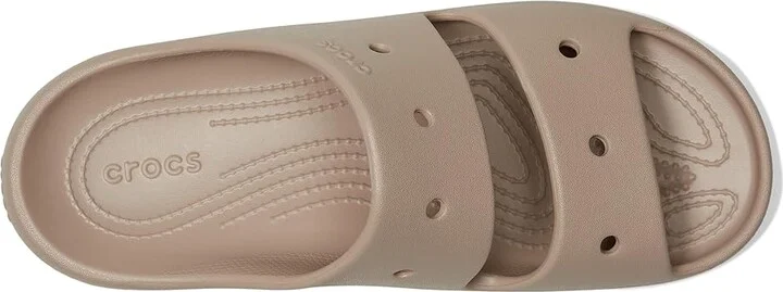 Crocs Classic Sandal 2.0 Shoes Taupe : Men's 5 - Women's 7 Medium - Image 2