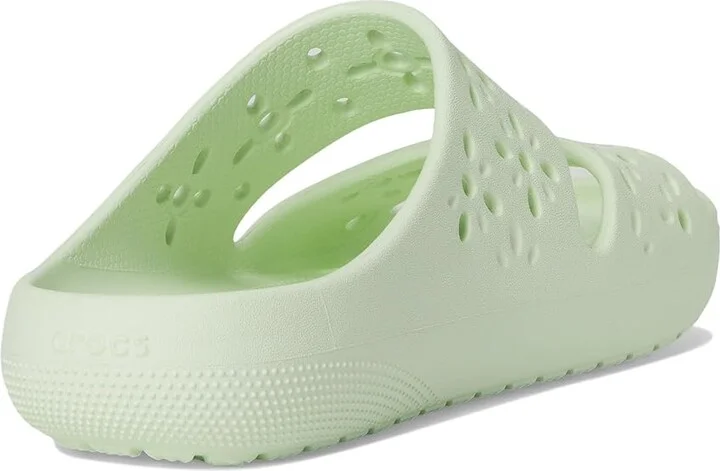Crocs Classic Sandals 2.0 with Floral Cutout Design Sandals Jade Tint : Men's 2 - Women's 4 Medium, Synthetic - Image 4