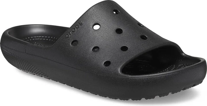 Crocs Classic Slide 2.0 Shoes Black : Men's 2 - Women's 4 Medium