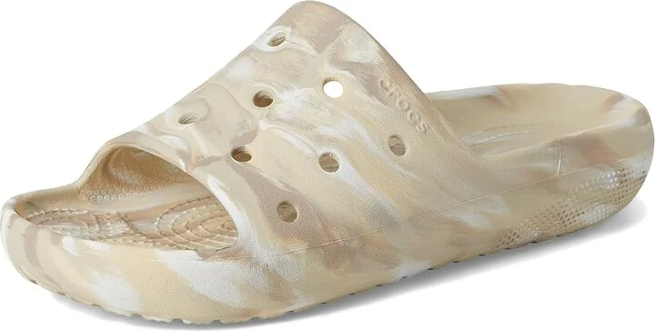 Crocs Classic Slide 2.0 Shoes Bone/Multi : Men's 9 - Women's 11 Medium - Image 5