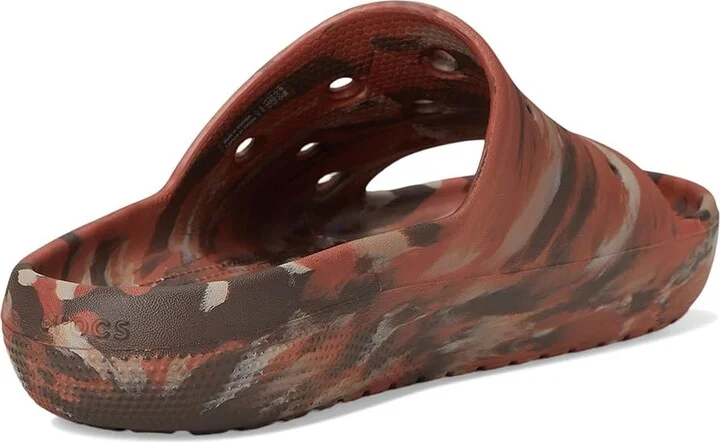 Crocs Classic Slide 2.0 Shoes Coffee/Multi : Men's 10 - Women's 12 Medium - Image 4