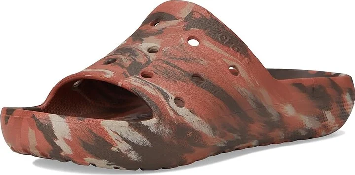 Crocs Classic Slide 2.0 Shoes Coffee/Multi : Men's 10 - Women's 12 Medium - Image 5