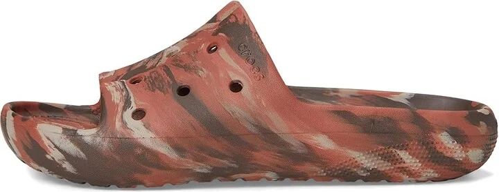Crocs Classic Slide 2.0 Shoes Coffee/Multi : Men's 10 - Women's 12 Medium - Image 6
