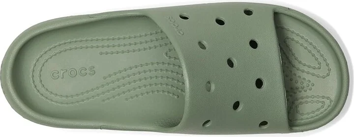 Crocs Classic Slide 2.0 Shoes Moss : Men's 6 - Women's 8 Medium - Image 2
