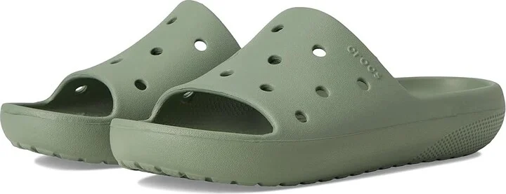Crocs Classic Slide 2.0 Shoes Moss : Men's 6 - Women's 8 Medium