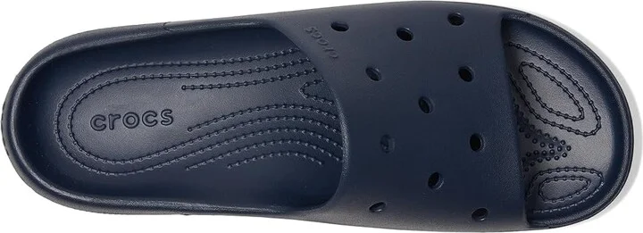 Crocs Classic Slide 2.0 Shoes Navy : Men's 2 - Women's 4 Medium - Image 2