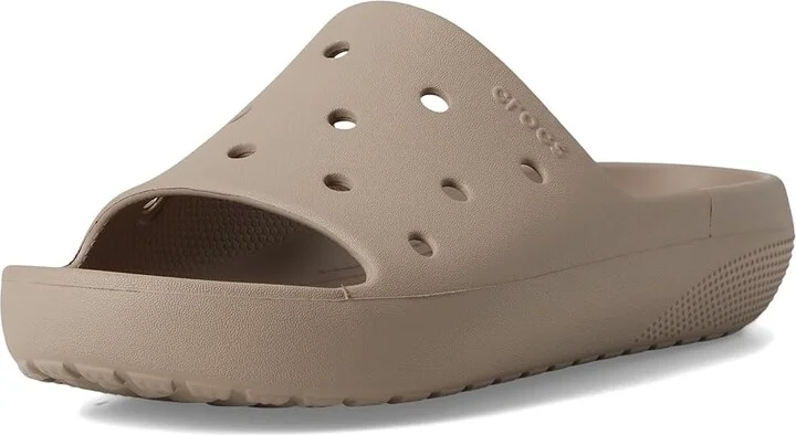 Crocs Classic Slide 2.0 Shoes Taupe : Men's 10 - Women's 12 Medium - Image 5